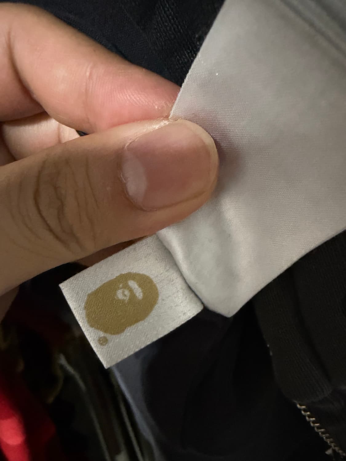 베이프 흑계 헤비웨이트 후드 집업 XL 상품이미지7