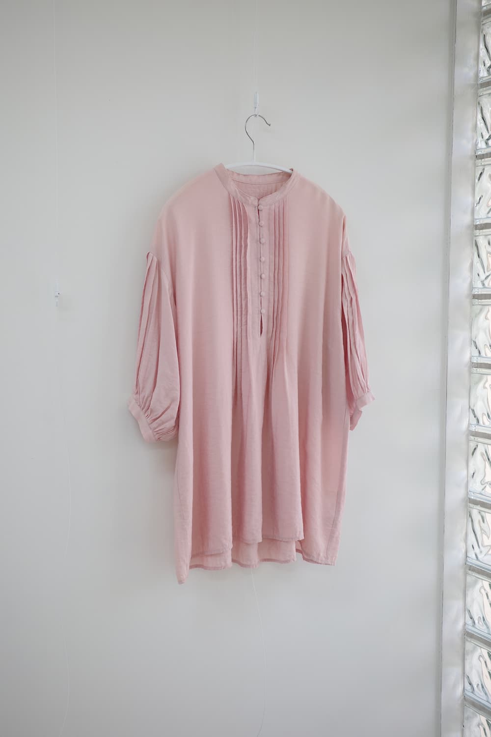  Light pink pleats blouse 상품이미지1