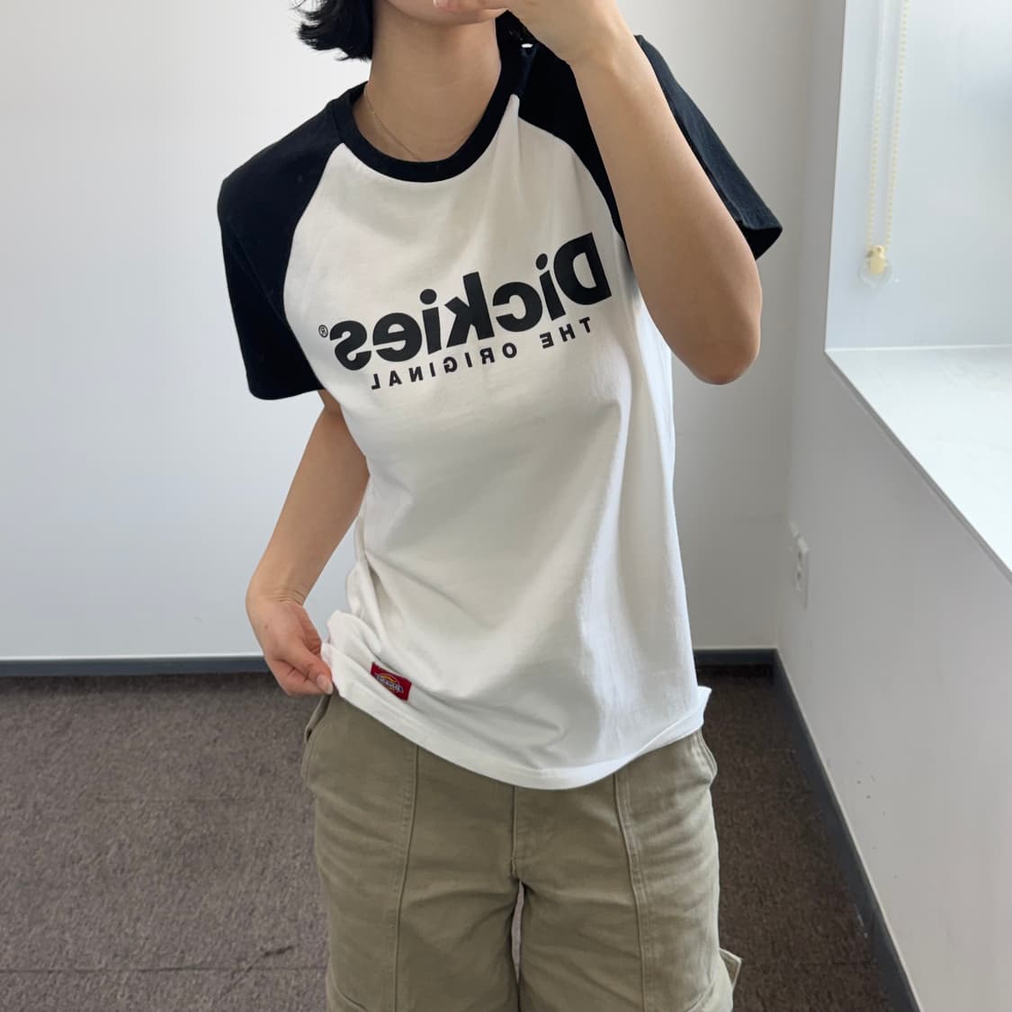 Dickies 디키즈 블랙 화이트 나그랑 반팔티 상품이미지2