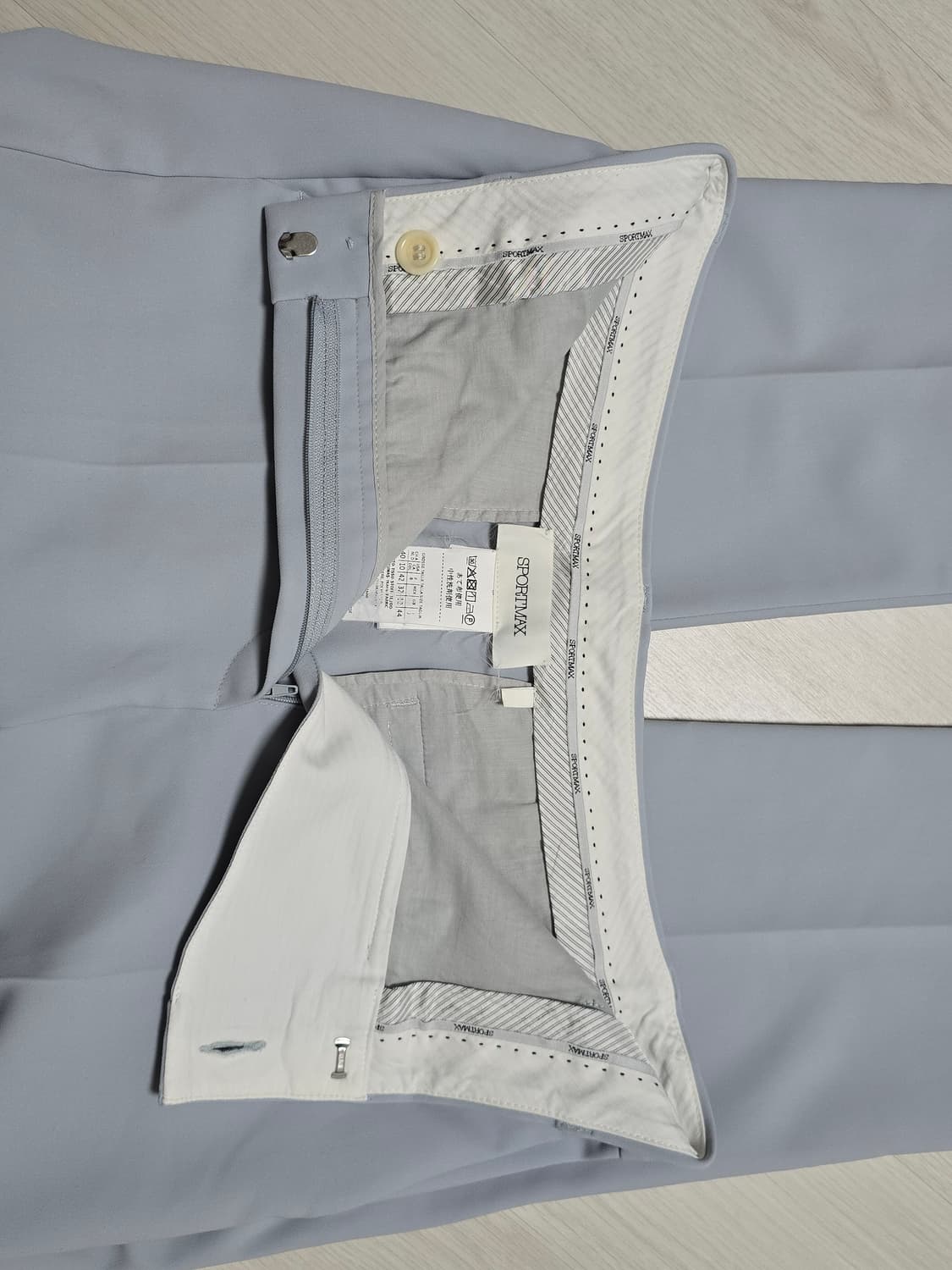 스포트막스 sportmax 라이트블루 슬랙스 팬츠 상품이미지5