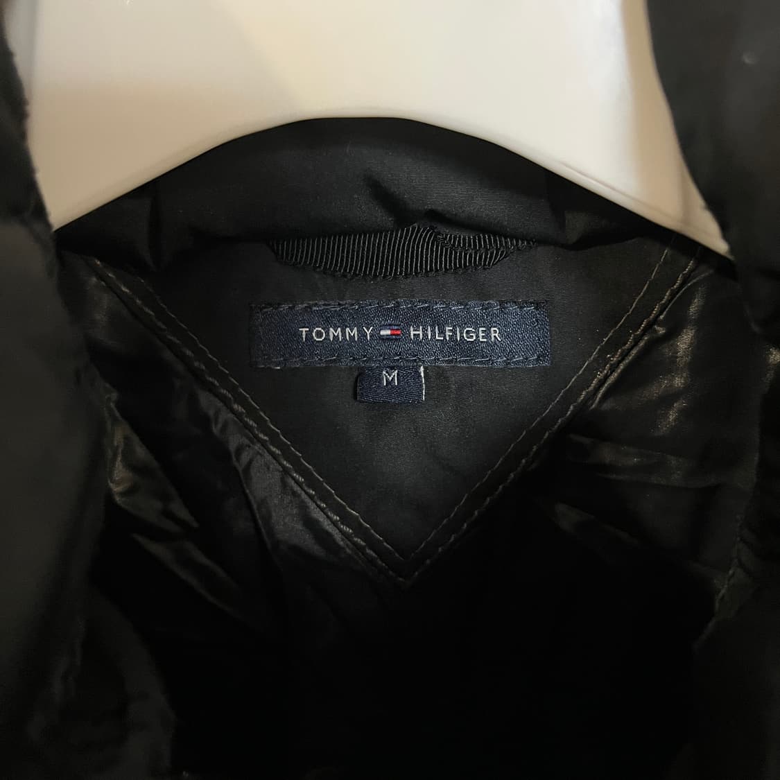 (여성 M) 타미힐피거 오리털 롱패딩 블랙 상품이미지5