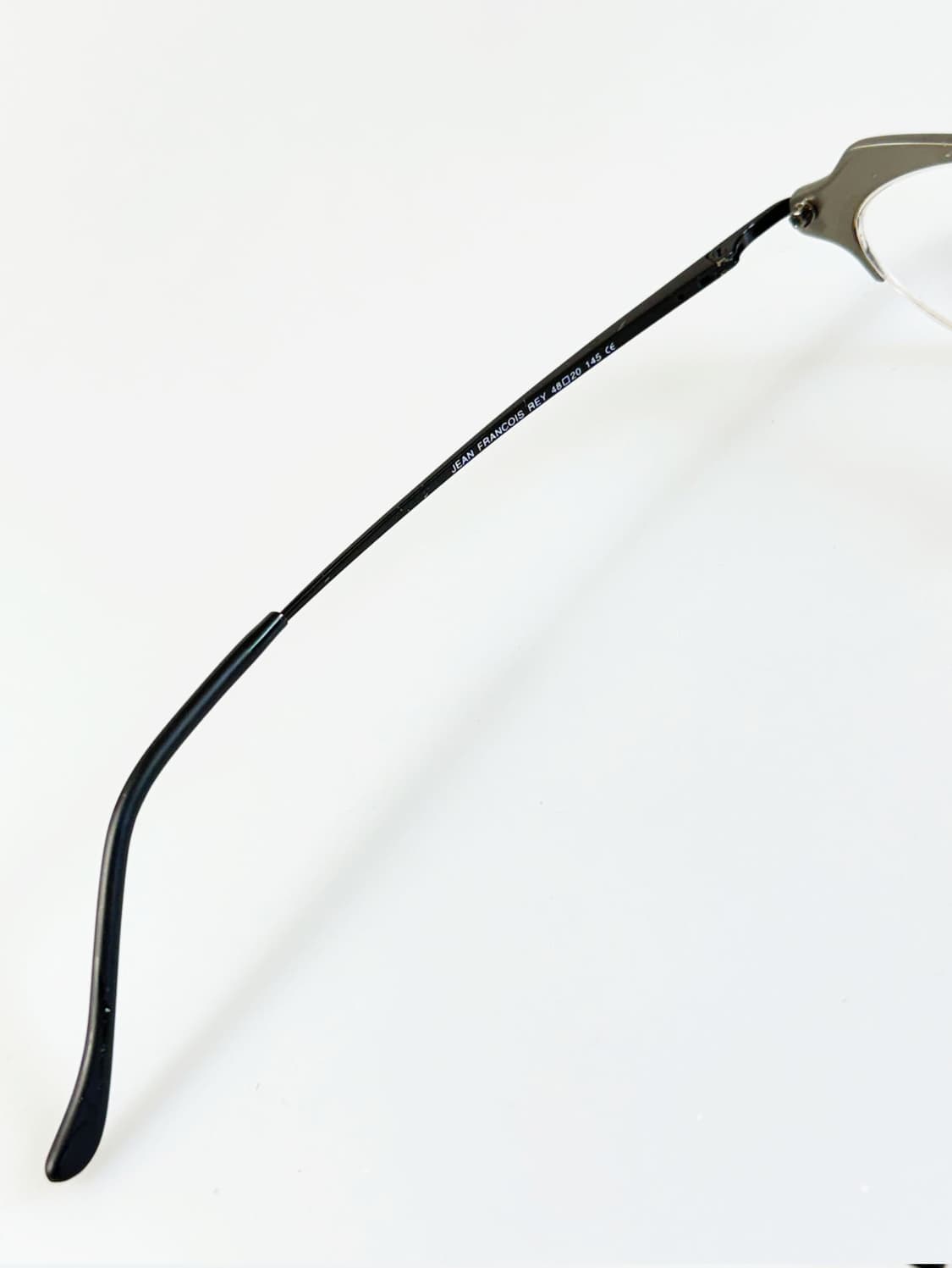 90s JEAN FRANCOIS 그레이 스퀘어 반무테 빈티지 안경 상품이미지6