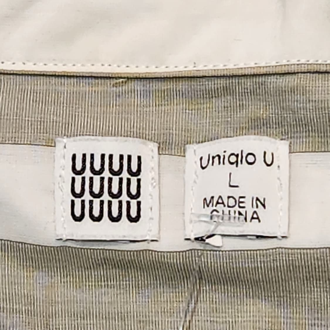 유니클로 U라인 스트라이프 반팔 셔츠 (L) 상품이미지2