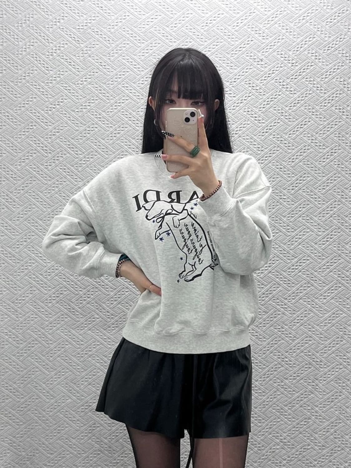 마르디메르크디 키치 퍼피 프린팅 맨투맨 110 C10295 상품이미지1