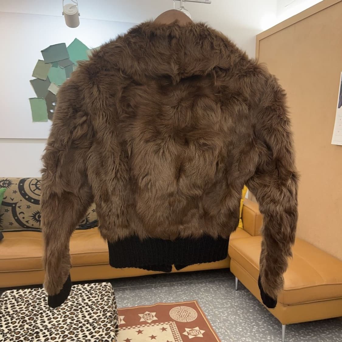 EMBA 일본빈티지 몹와이프코어 핀터감성 퍼 가디건 85 C09002 상품이미지4