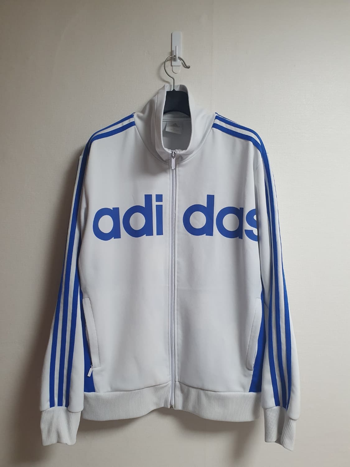 아디다스 흰파 빅로고 져지 포카리 화이트 블루 105 상품이미지1