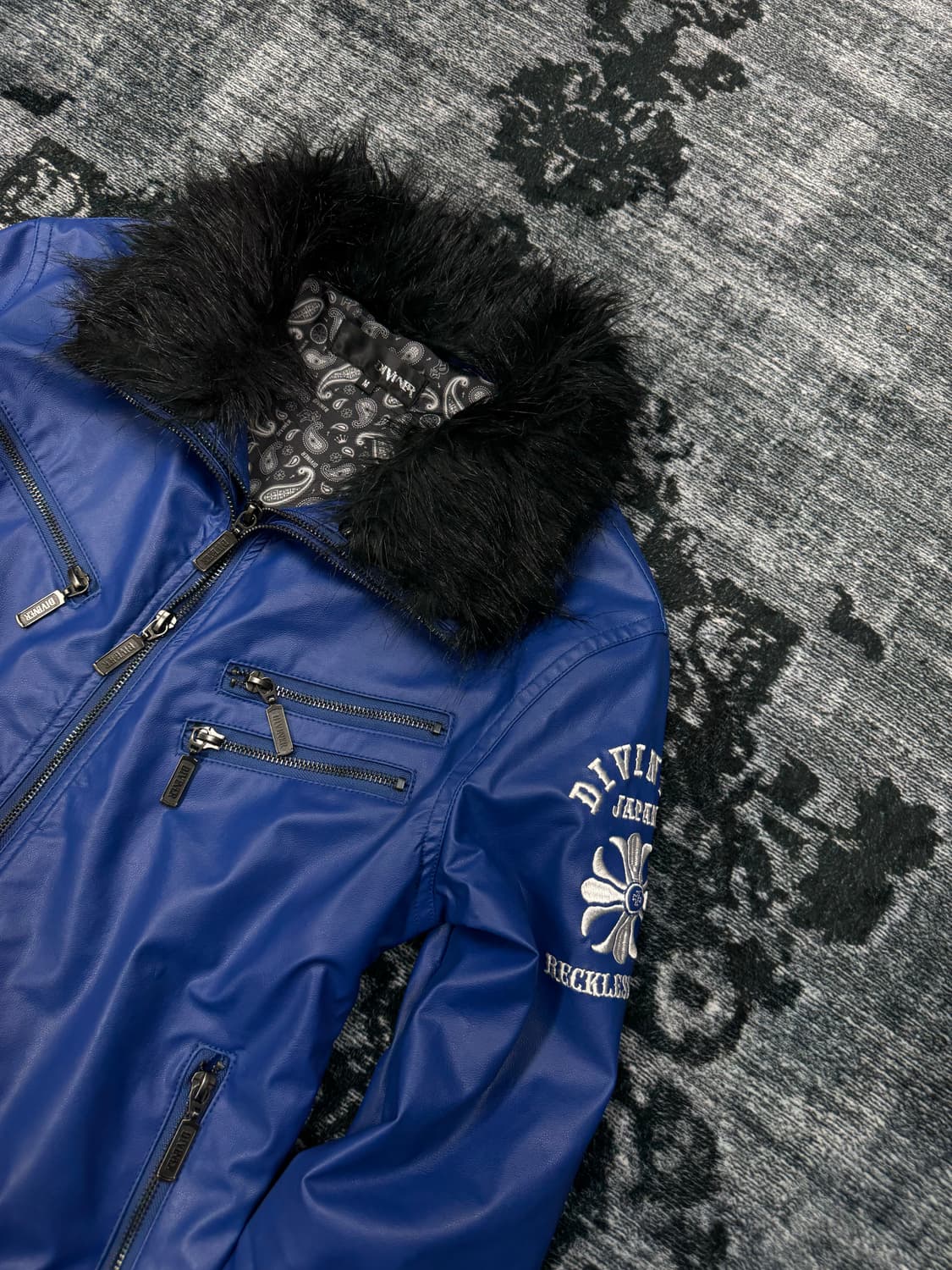 Diviner 00s vkei leather fur jacket 상품이미지4