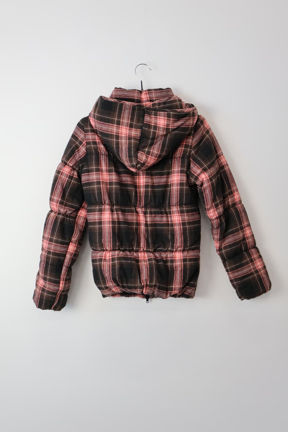 Jpn Kitsch Wool Check Puffer Jacket 상품이미지4