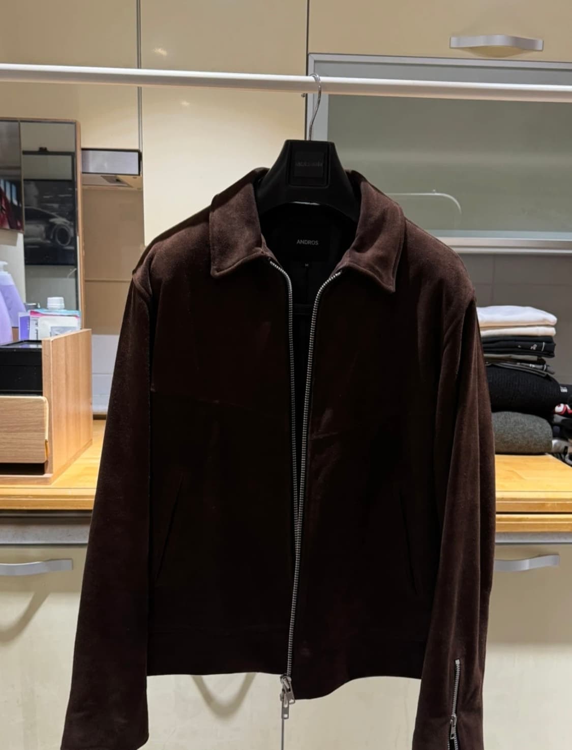 앤드로스 브라운 스웨이드 자켓 상품이미지7