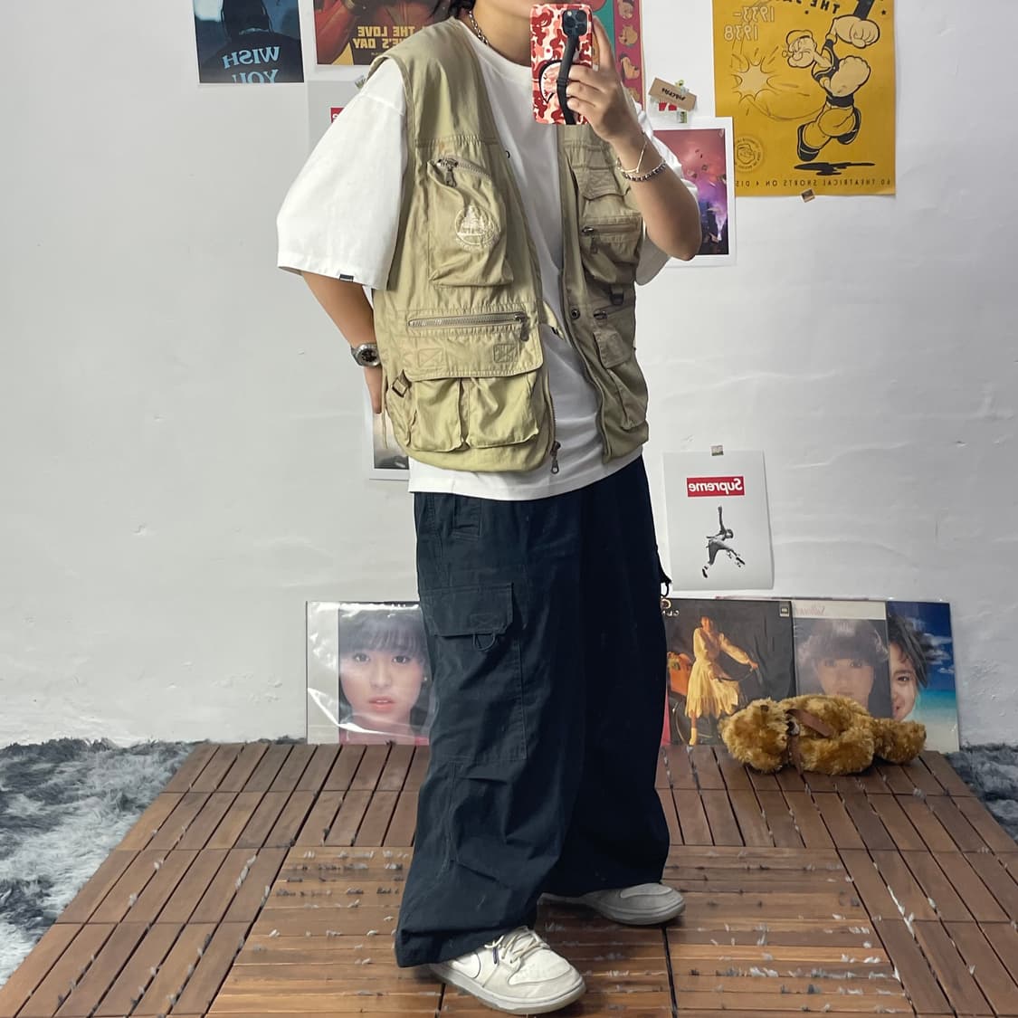 [L]빈티지 피싱 베스트 상품이미지3