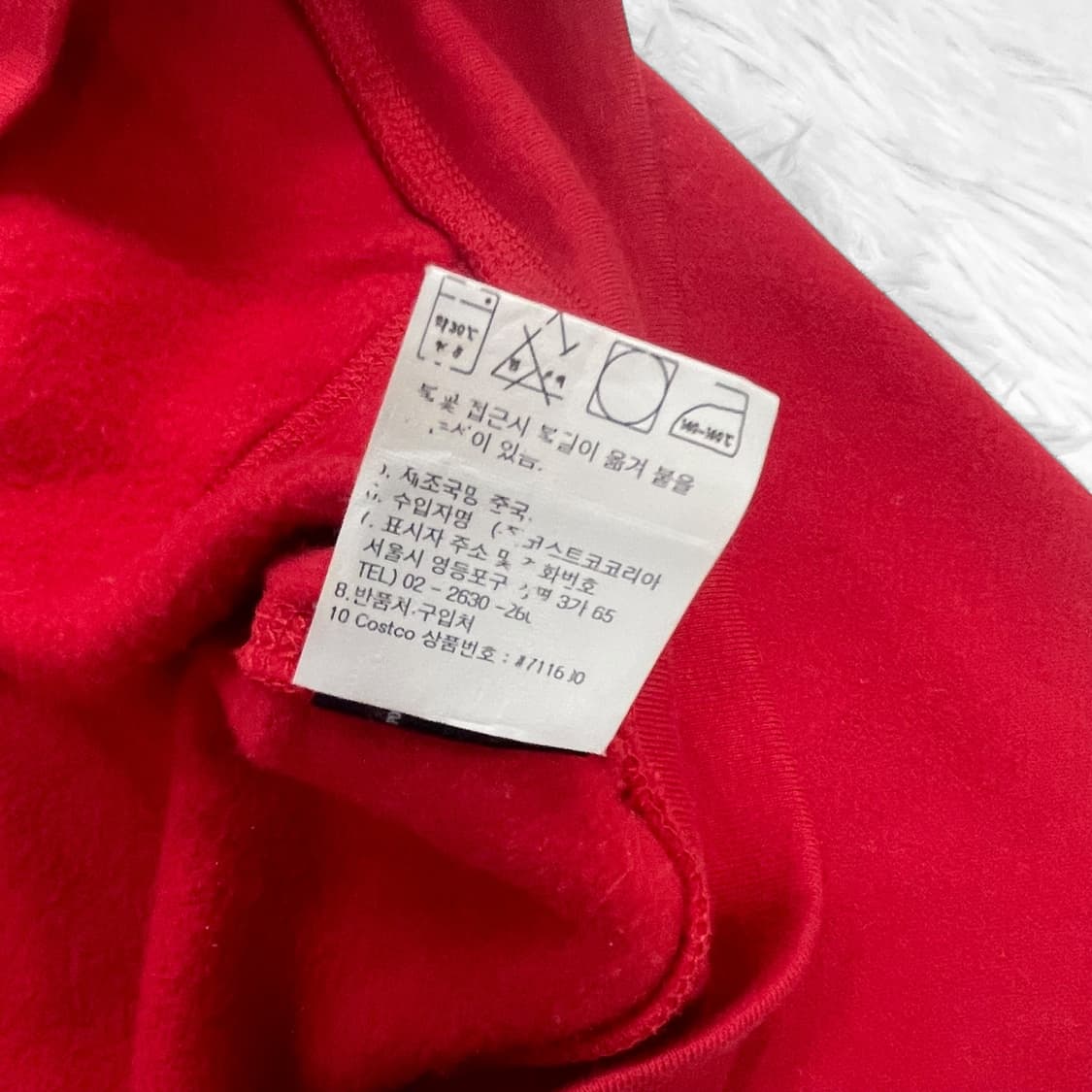 폴로 랄프로렌 포니 로고 후드집업 레드 상품이미지6