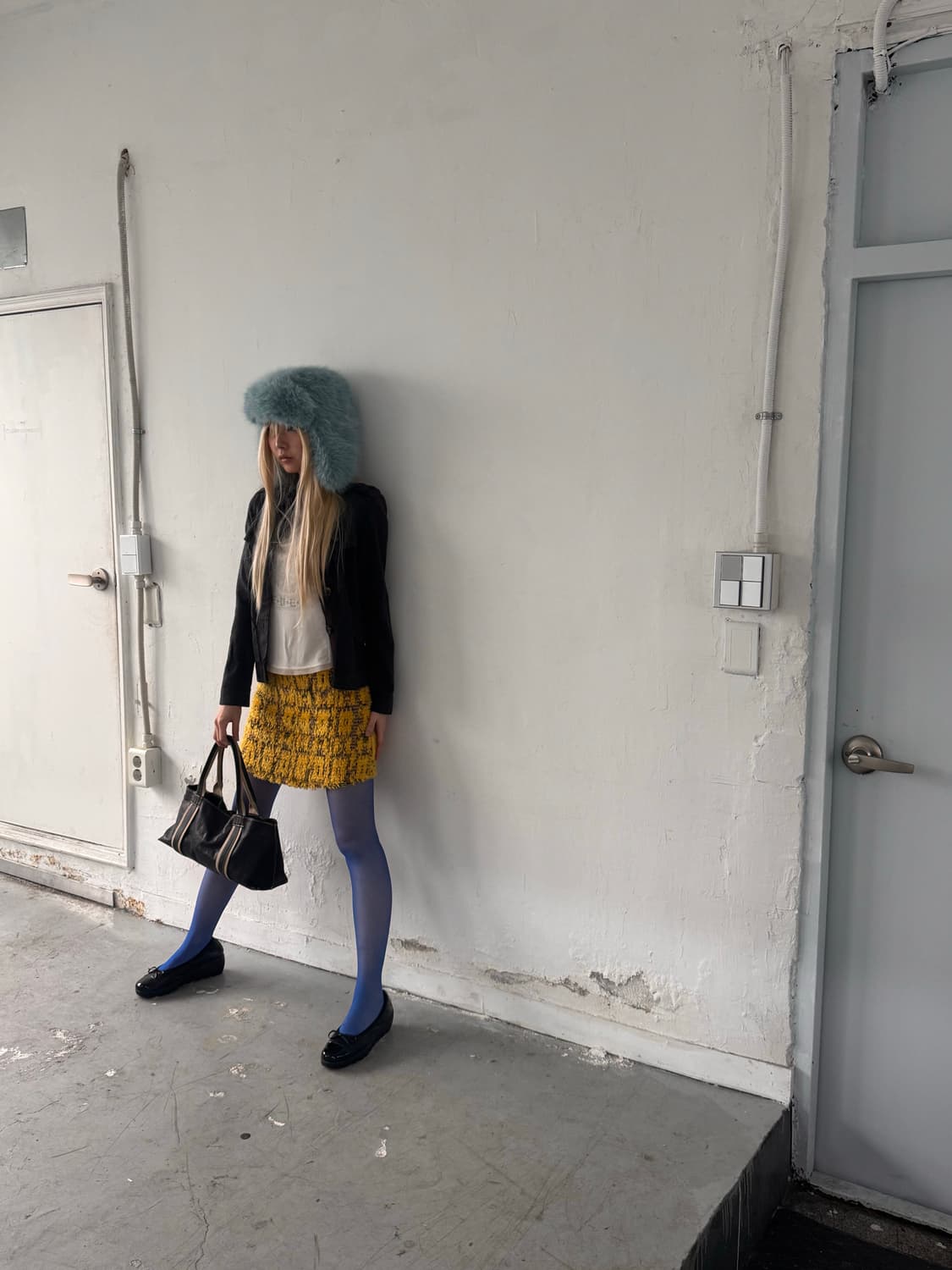 yellow vintage pattern mini skirt 상품이미지6