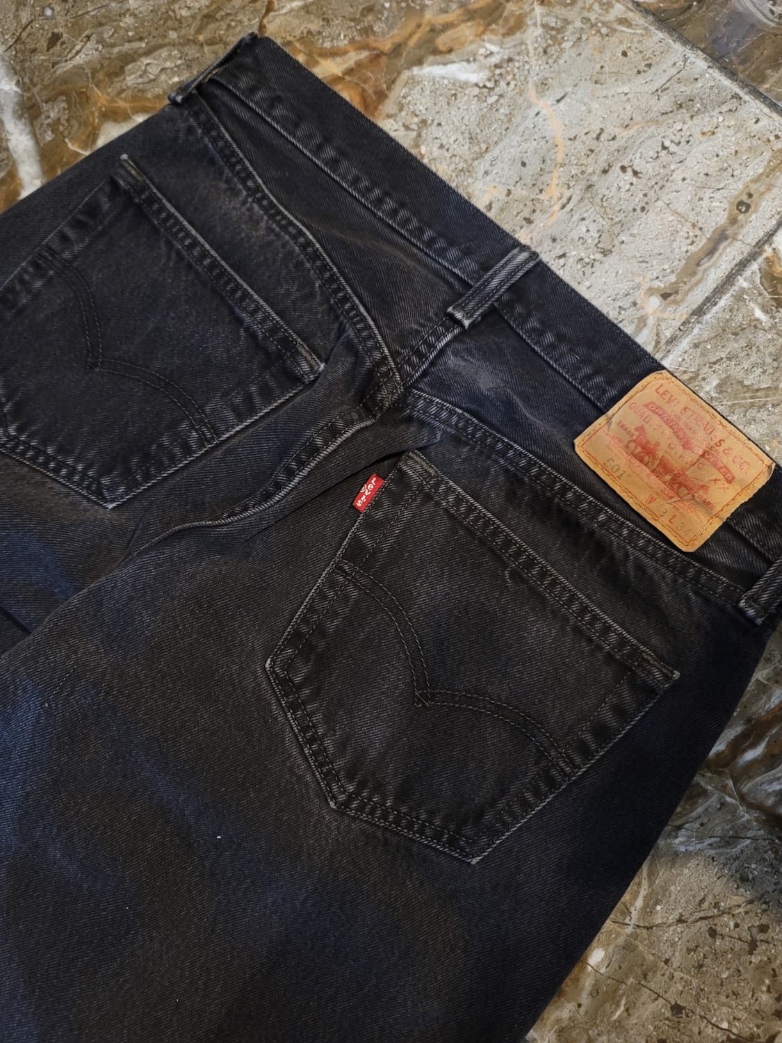 리바이스 흑청 데님팬츠  상품이미지3