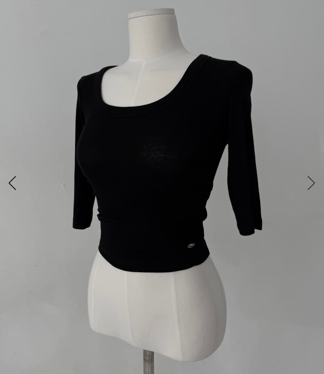 matteveil Ease Round Tee 블랙 상품이미지1