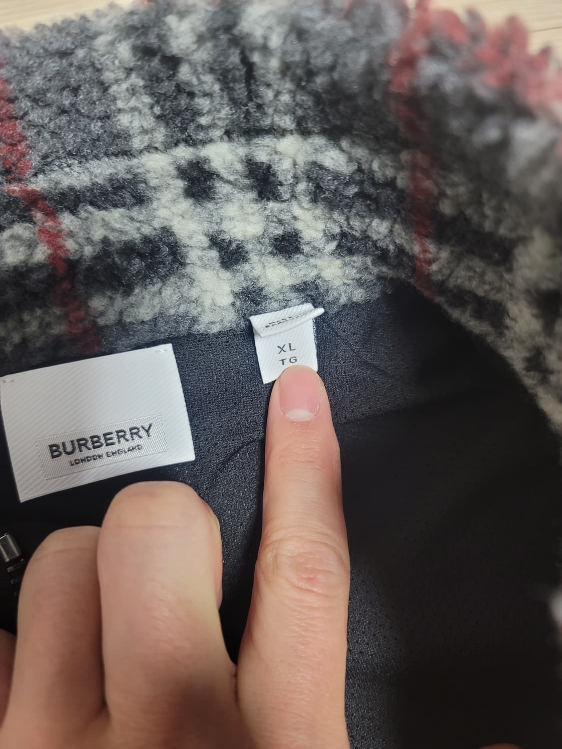 [XL] 버버리 dimitri 플리스 집업 자켓 상품이미지3