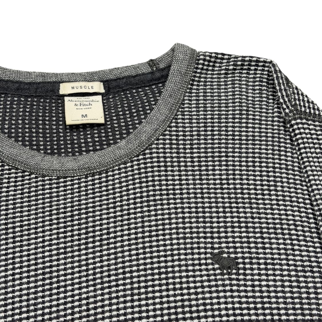 아베크롬비 빈티지 Y2K 와플 롱슬리브 긴팔티 그레이 M 상품이미지2