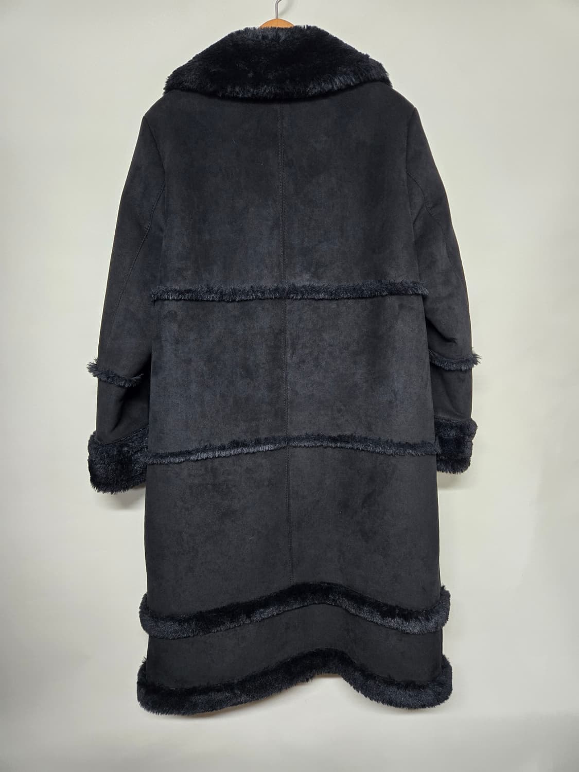 kenneth lady케네스레이디 블랙 롱무스탕 코트55 상품이미지2