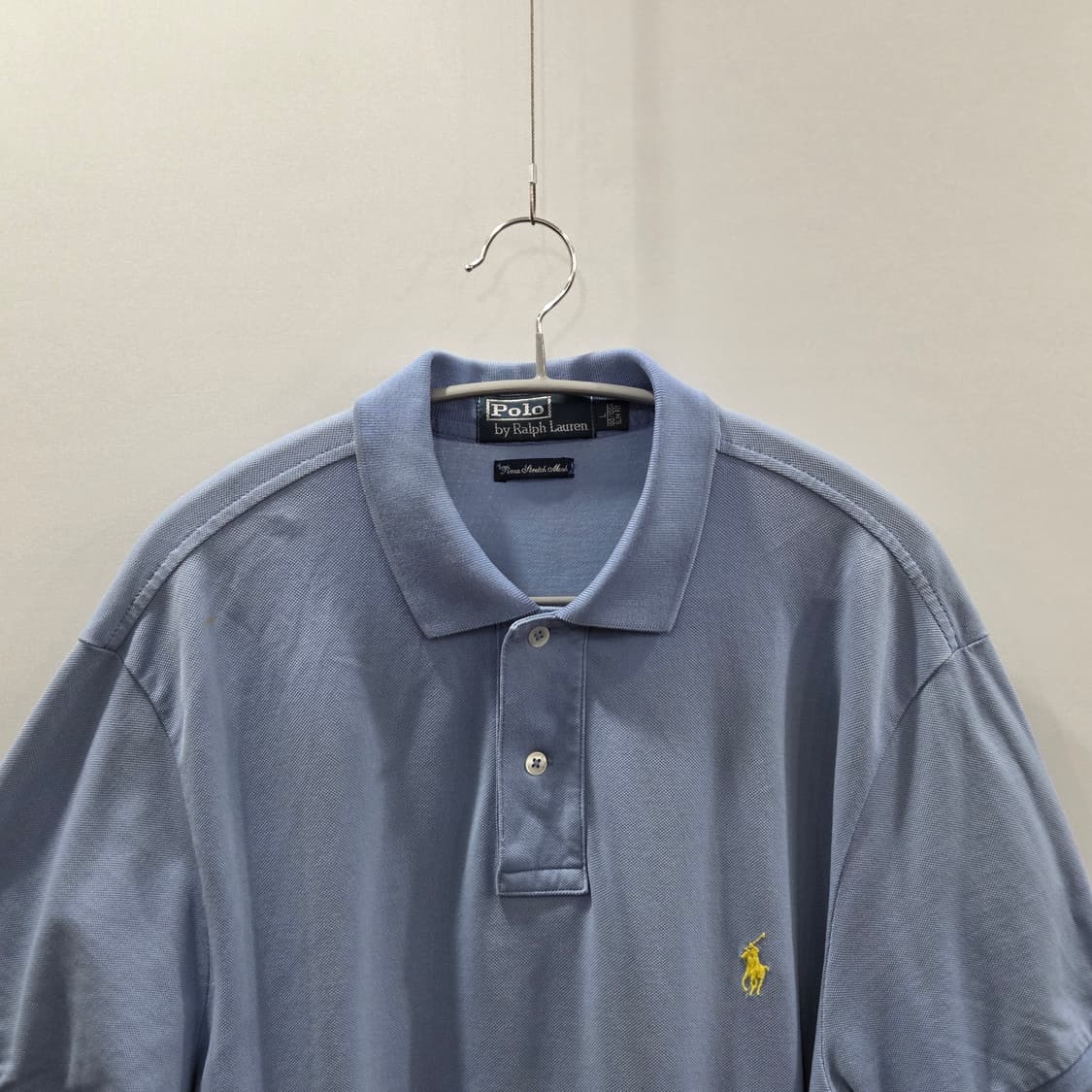 폴로랄프로렌 메쉬 카라 반팔티 스카이블루 L 상품이미지2