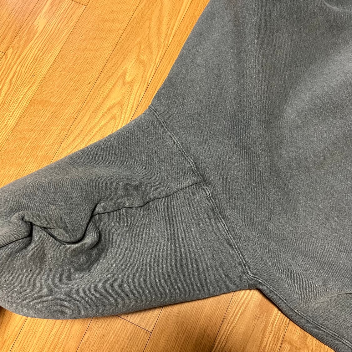 [L] 90s 빈티지 러셀 후드집업 페이디드 그레이 상품이미지3