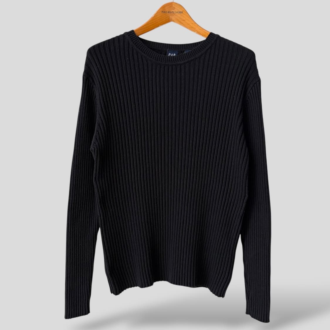 (M)올드 갭 크루넥 코튼 골지 니트 스웨터 상품이미지1