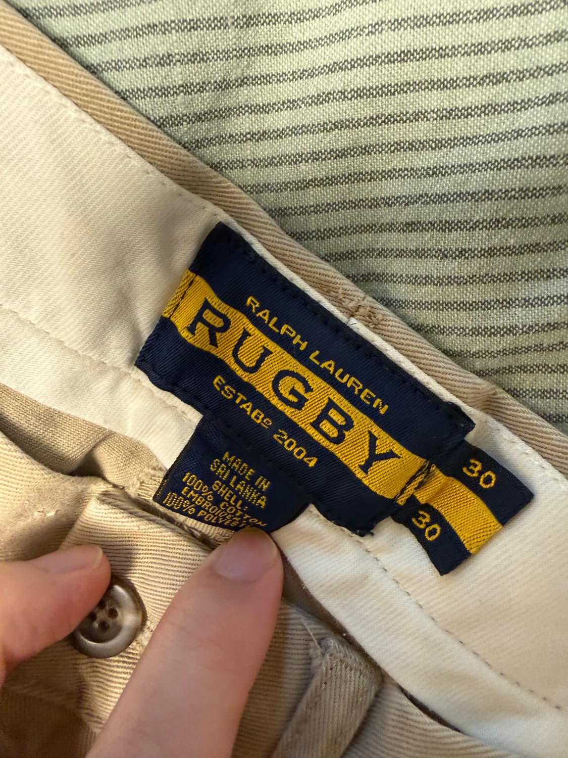 럭비 랄프로렌 자수 치노 팬츠 상품이미지4