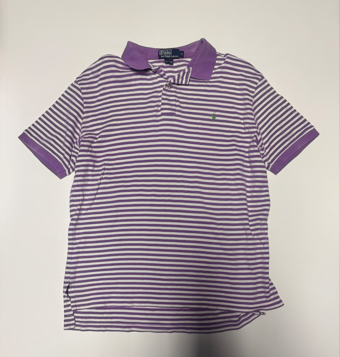 폴로 랄프로렌 오버핏 스트라이프 반팔 카라 티셔츠 L ~ XL 상품이미지1