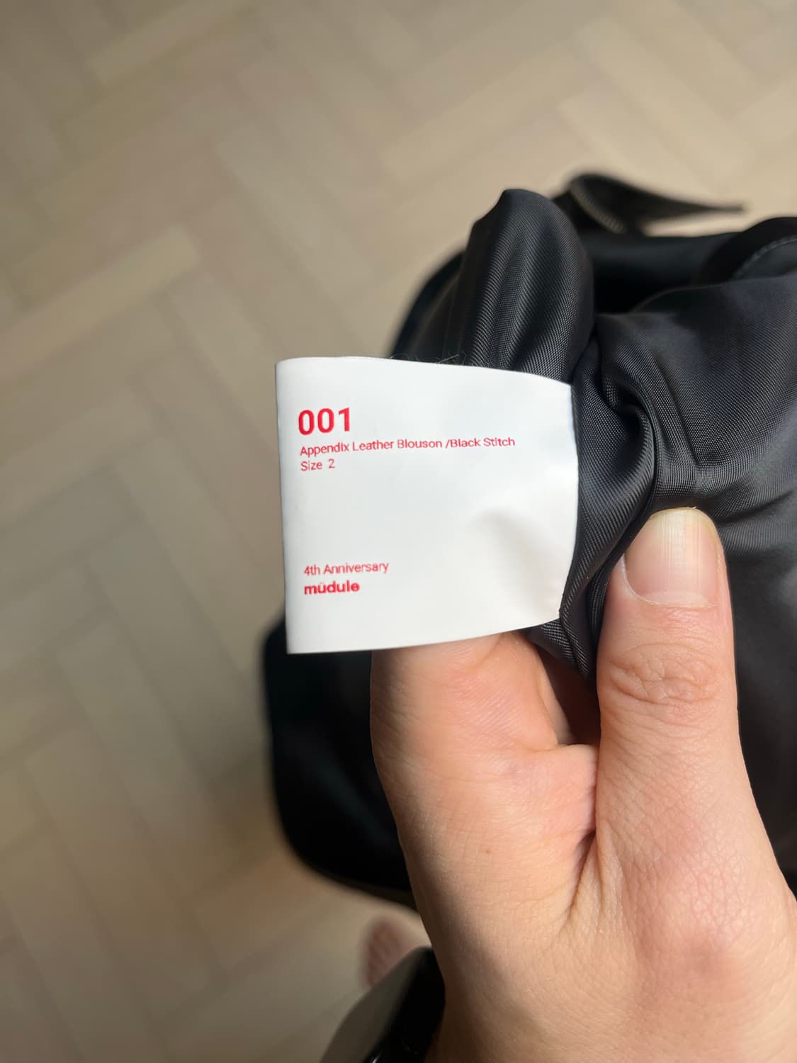 머듈 레더자켓 001 Appendix  2사이즈 상품이미지3