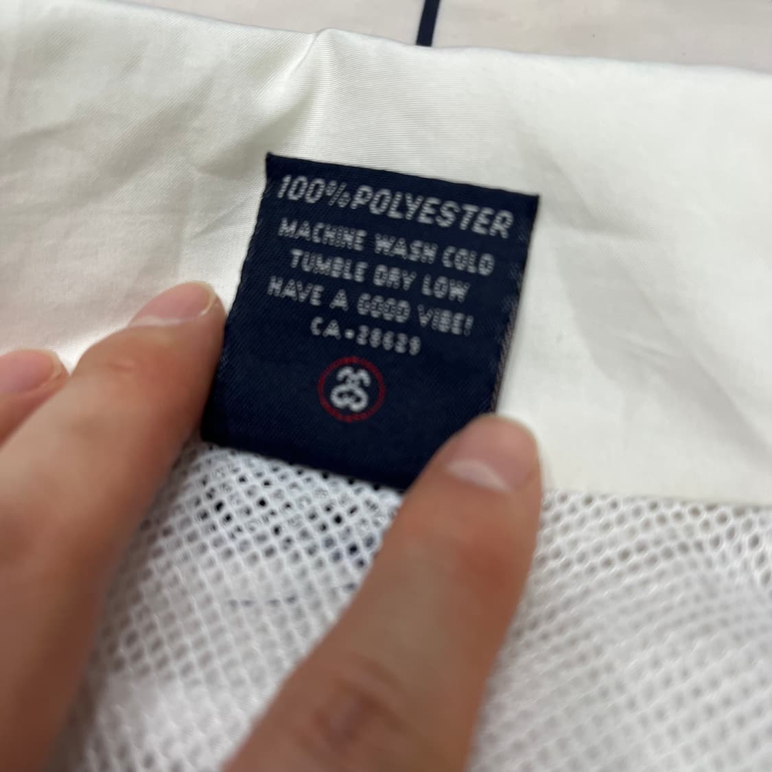 스투시 화이트 사이드라인 바람막이 상품이미지7