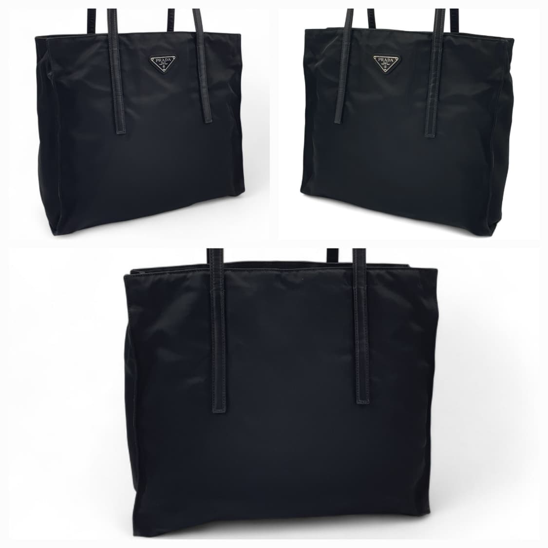 프라다 리나일론 삼각로고 블랙 미듐 숄더백 B6222 상품이미지2