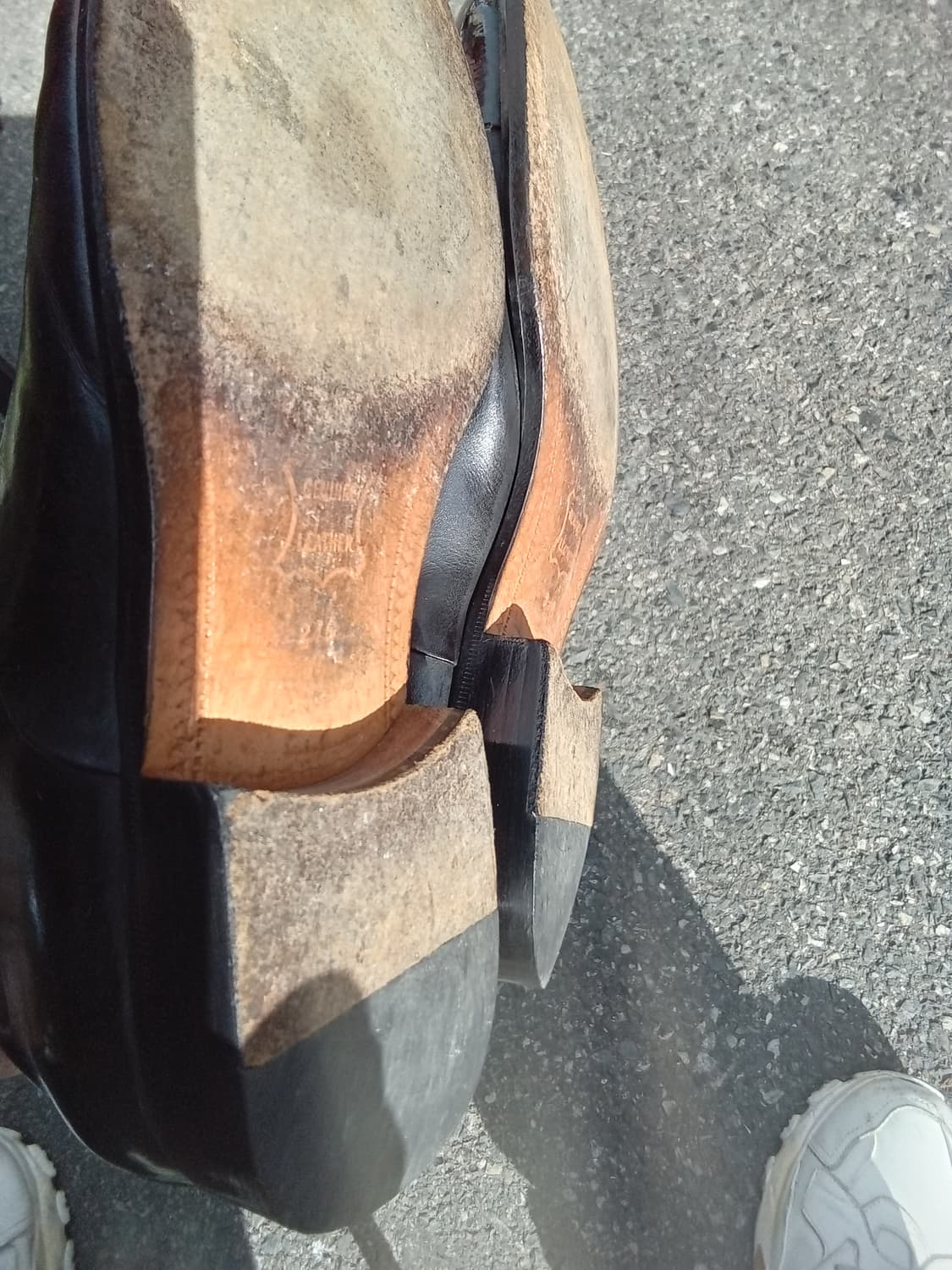 헤리티지 리갈 스트레이트 팁,다크블랙 정장 구두 상품이미지7