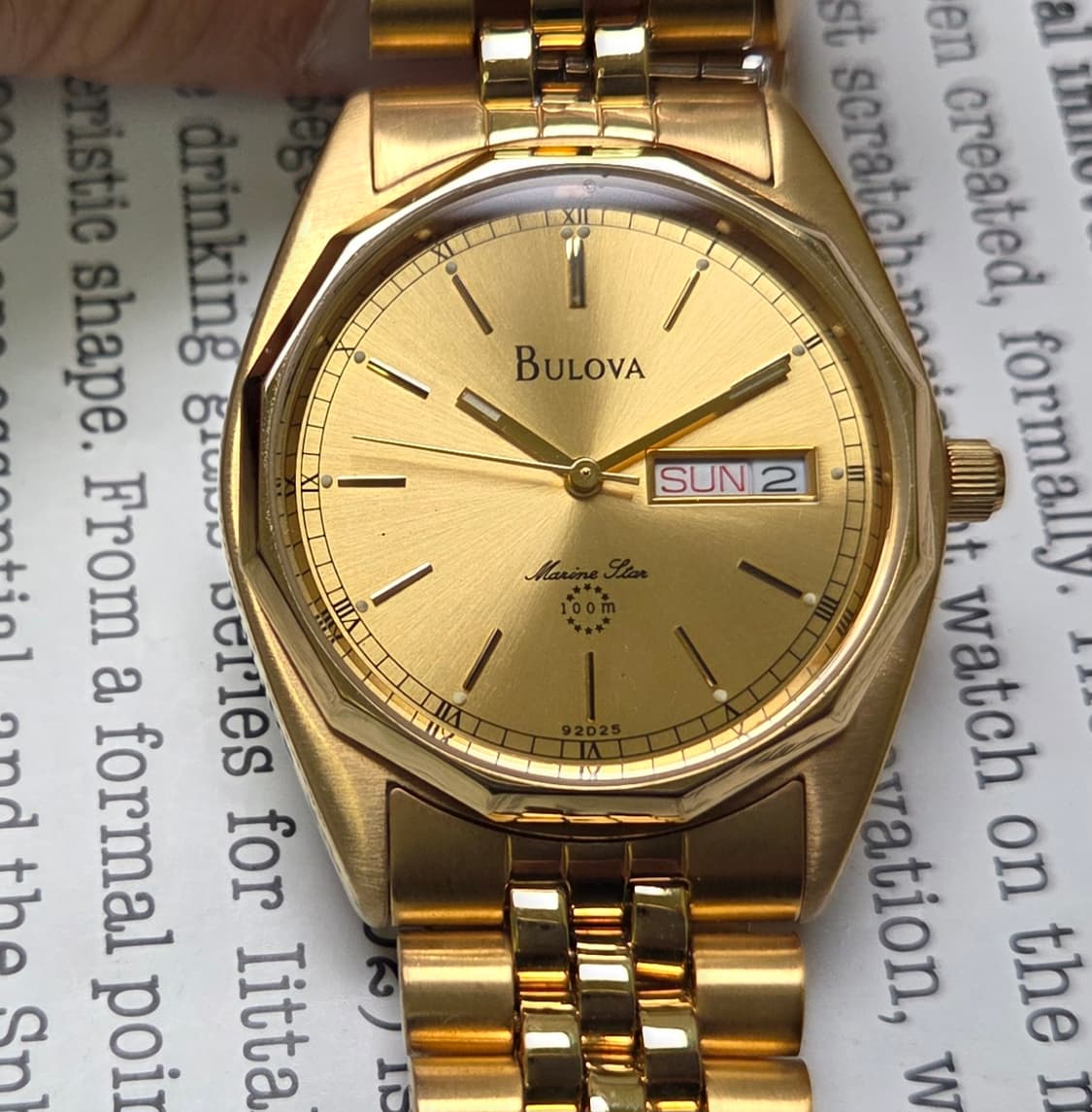 빈티지 부로바 마린스타 올금장 데이데이트 각베젤 쿼츠 쥬빌리줄 ver.
 상품이미지1