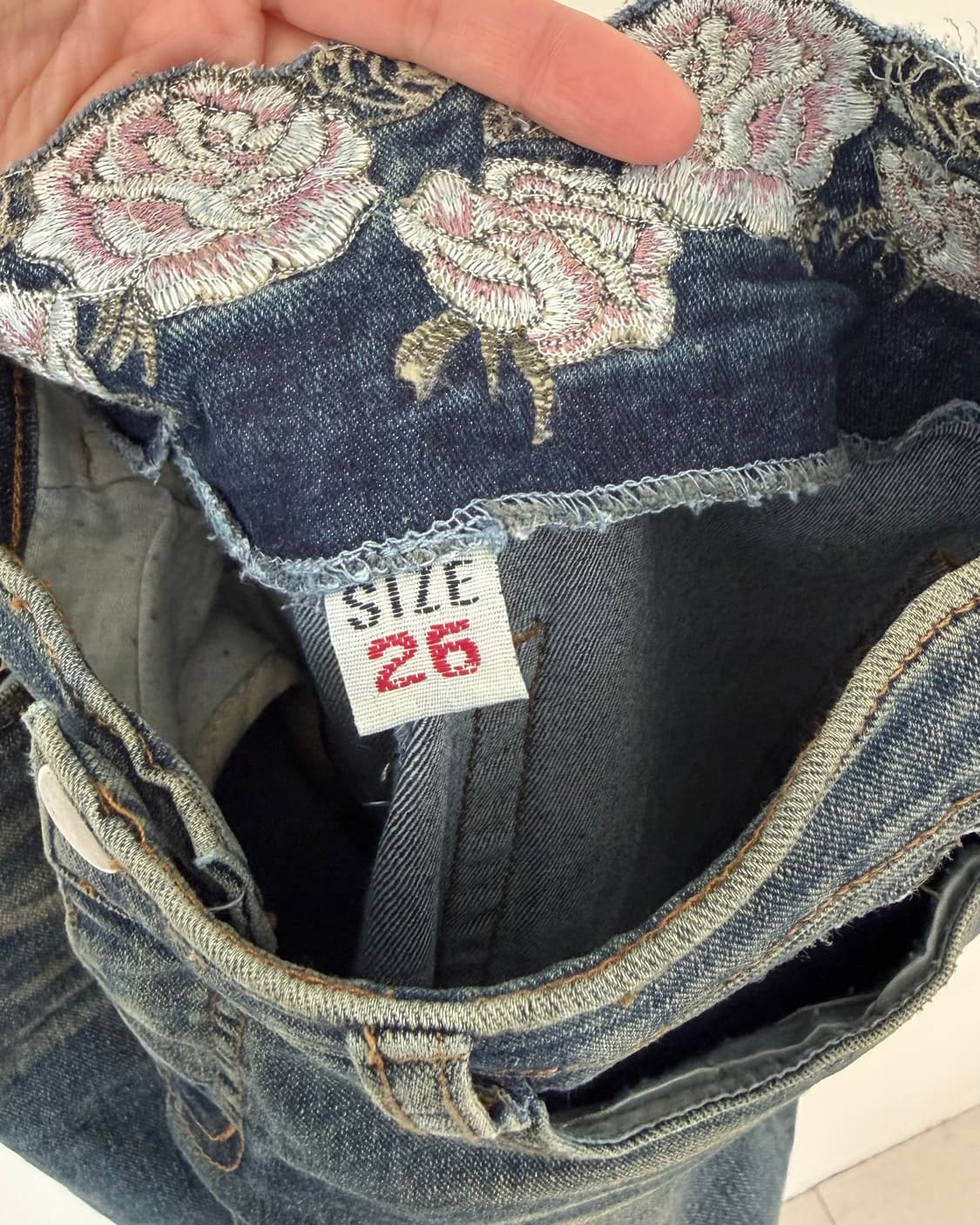 빈티지 자수 팬츠 상품이미지4