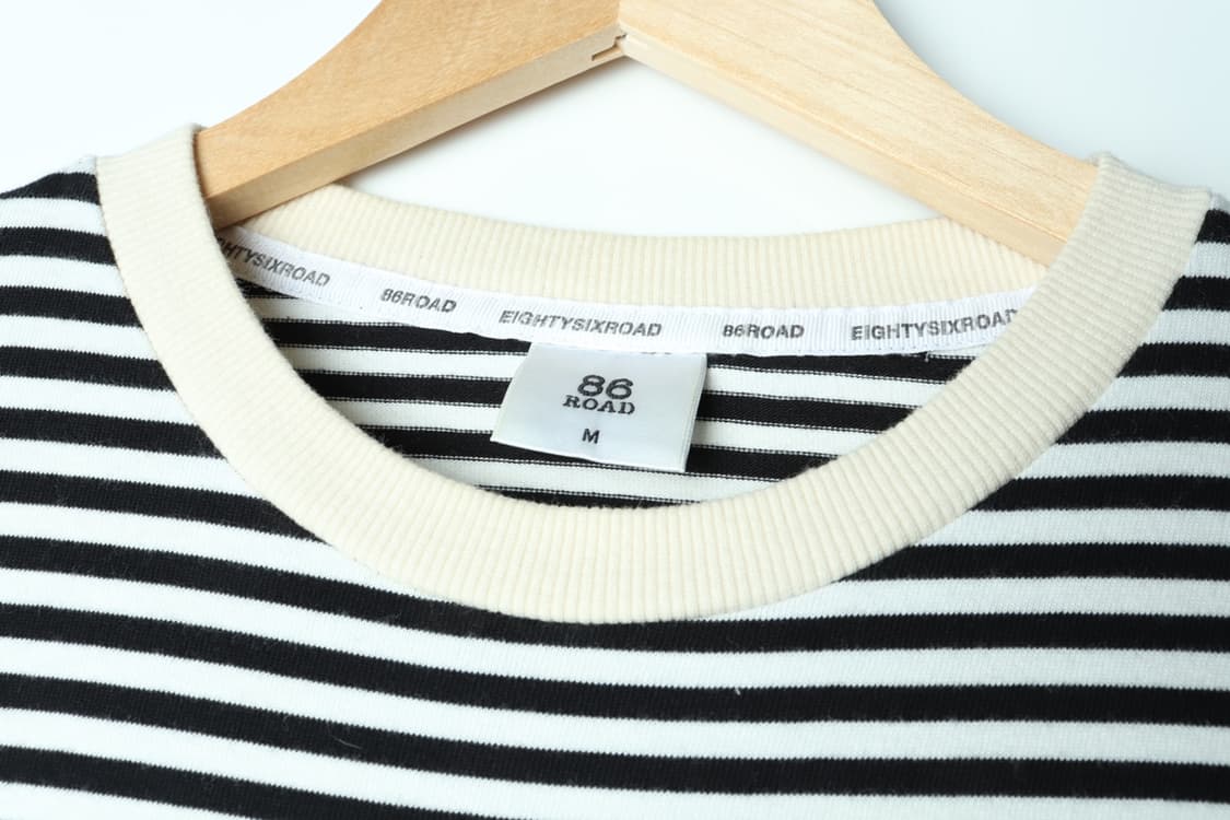(M-XL) 로드 긴팔티셔츠 스트라이프 아메카지-H30015 상품이미지5