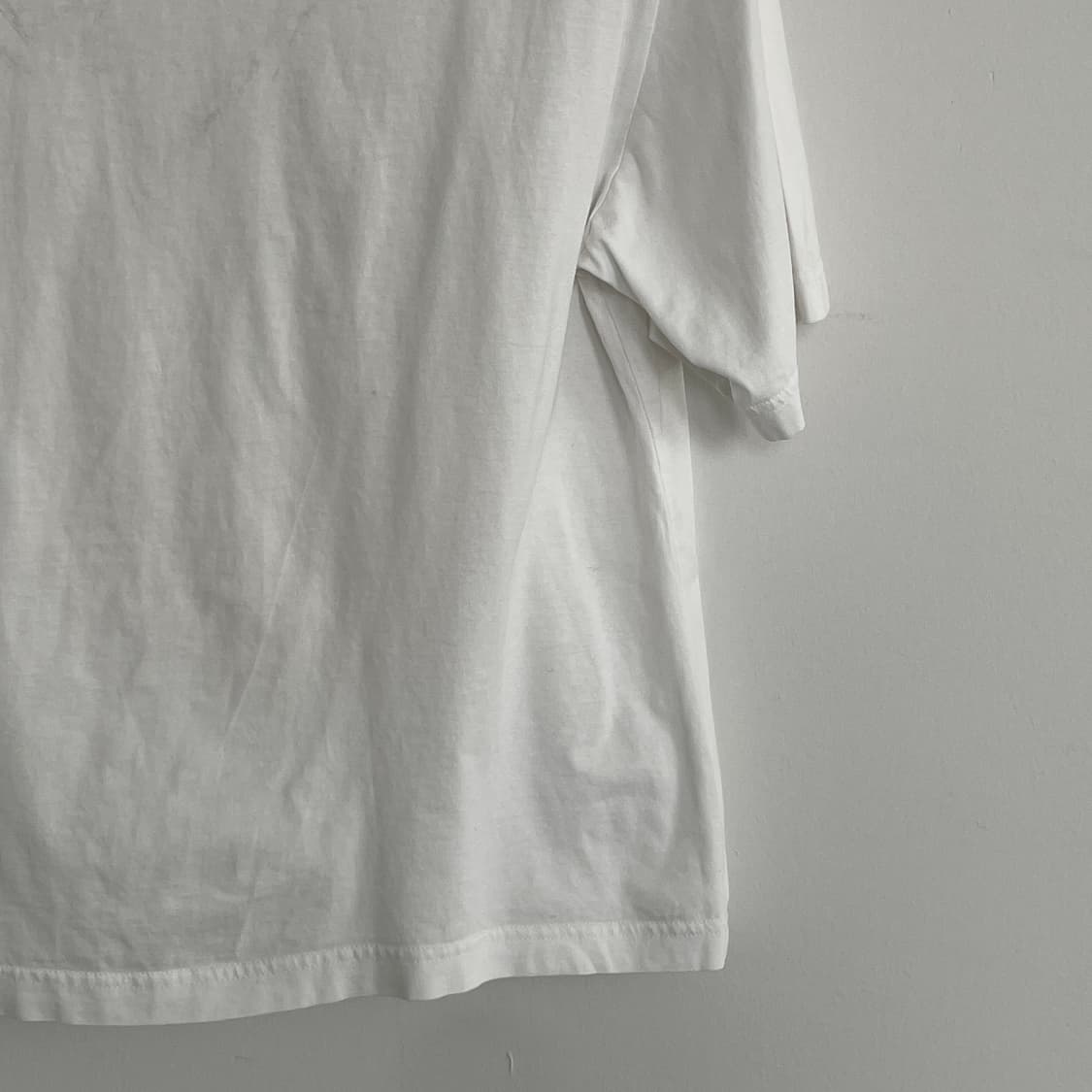 코스 S,95-100 화이트 라운드넥 반팔 티셔츠 상품이미지7