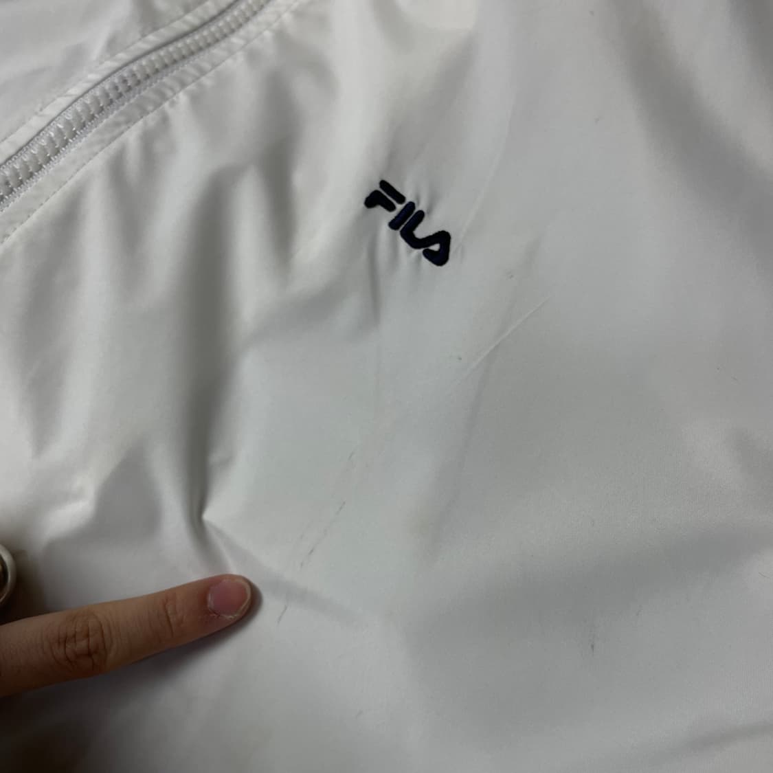 휠라 화이트 나일론 바람막이 95 상품이미지5