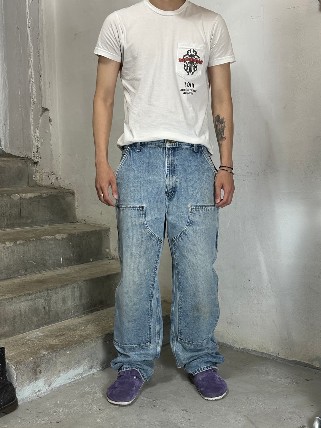 OG 칼하트 B73 더블니 팬츠 칼하트 데님 더블니 상품이미지2