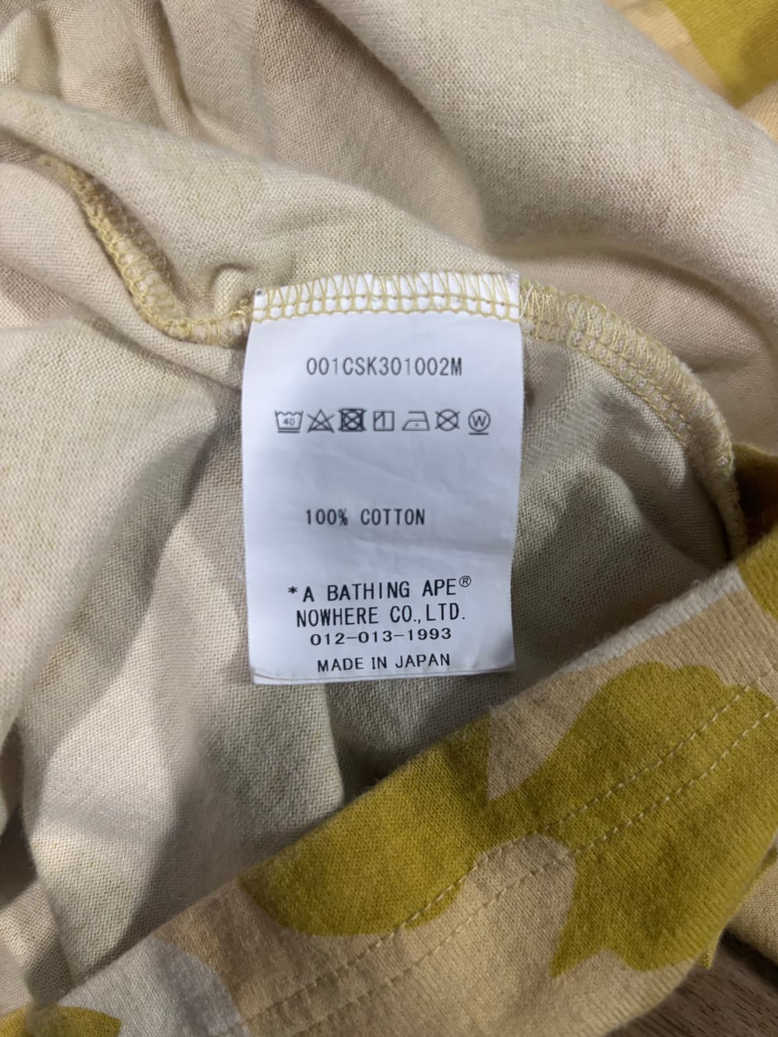 베이프 카모 컬리지 반팔 상품이미지3