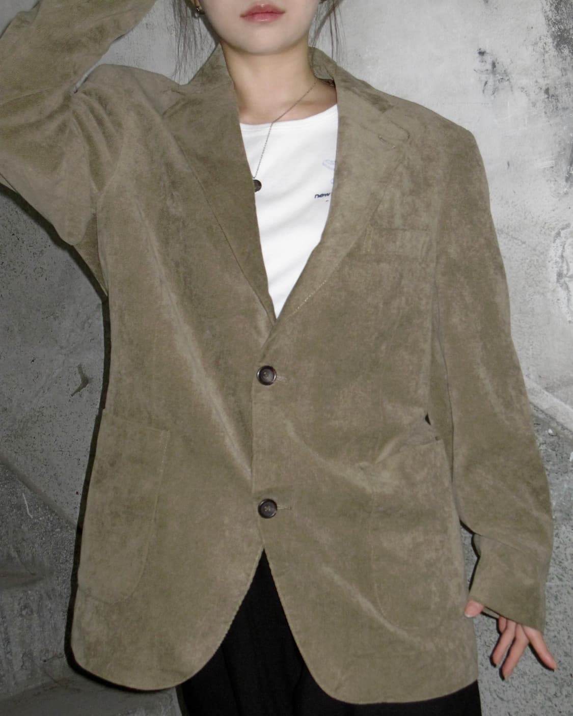베이지 코듀로이 블레이저 상품이미지6