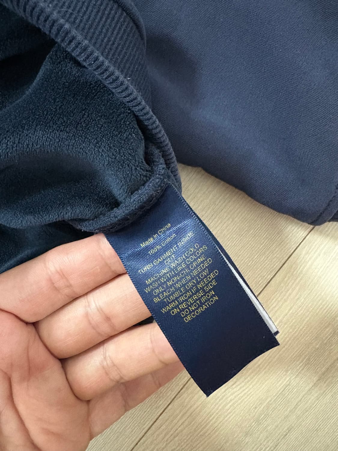 폴로 랄프로렌 네이비 맨투맨 M (기모) 상품이미지6