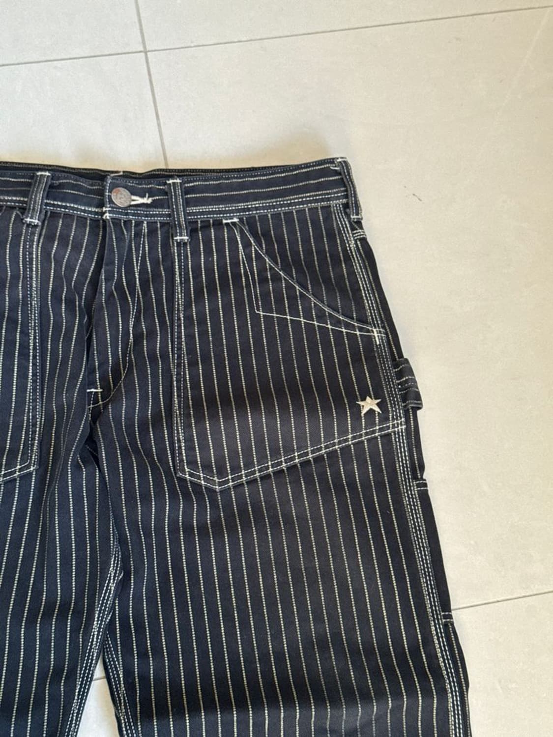 STRIPE WORK PANTS 스트라이프 작업 바지 상품이미지2