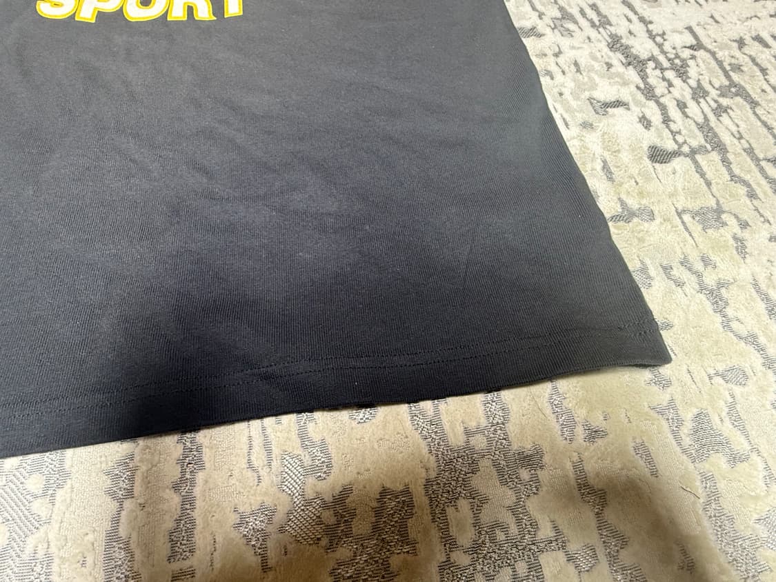 (M) 스투시 헤비 저지 티셔츠 블랙 상품이미지6