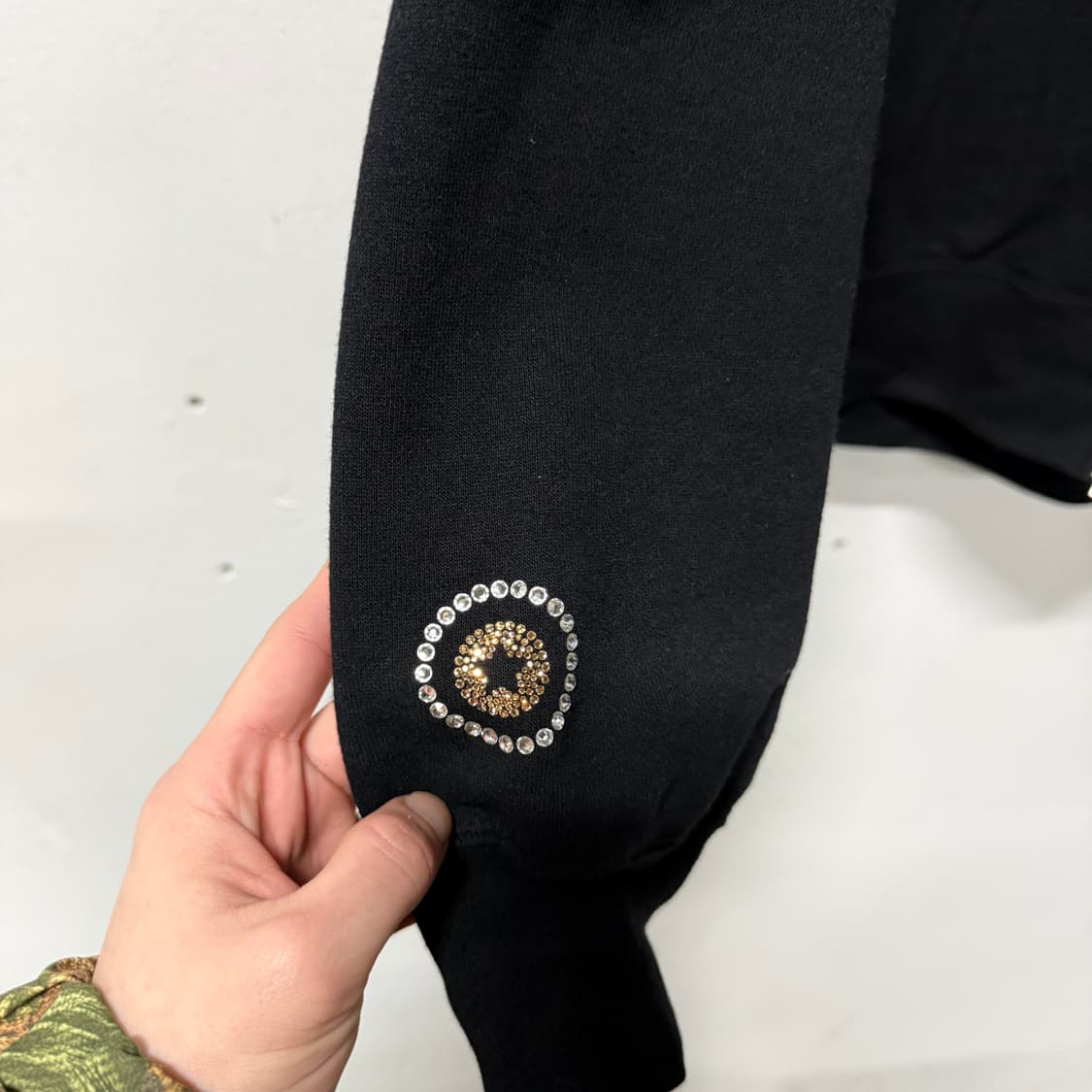 정품 베이프 스와로브스키 1st 반 녹계 반카모 샤크 풀 집업 후디 상품이미지5