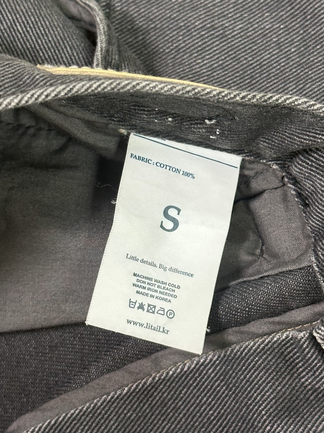 (S) LITAIL 리테일 카펜더 하프 데님팬츠 상품이미지3