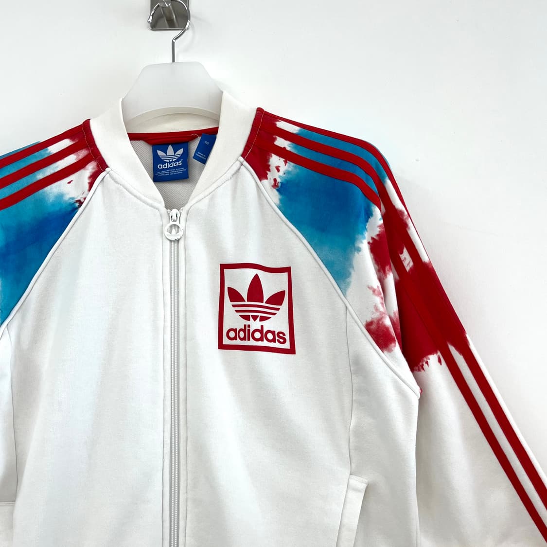 아디다스 화이트 타이다이 흰빨 트랙탑 져지 상품이미지4