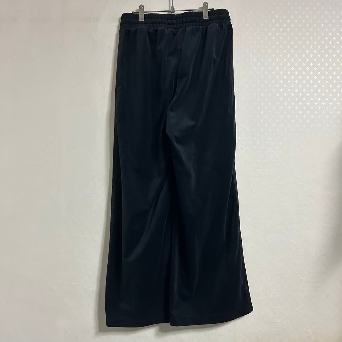 아디다스 대장 블랙 벨루어 벨벳 와이드 팬츠 S 상품이미지6