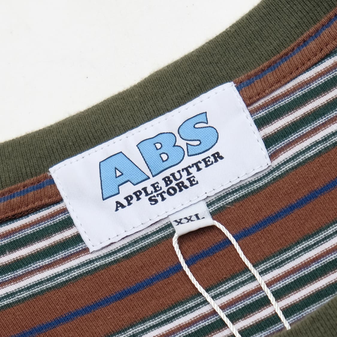 APPLE BUTTER STORE stripe pocket T 상품이미지5