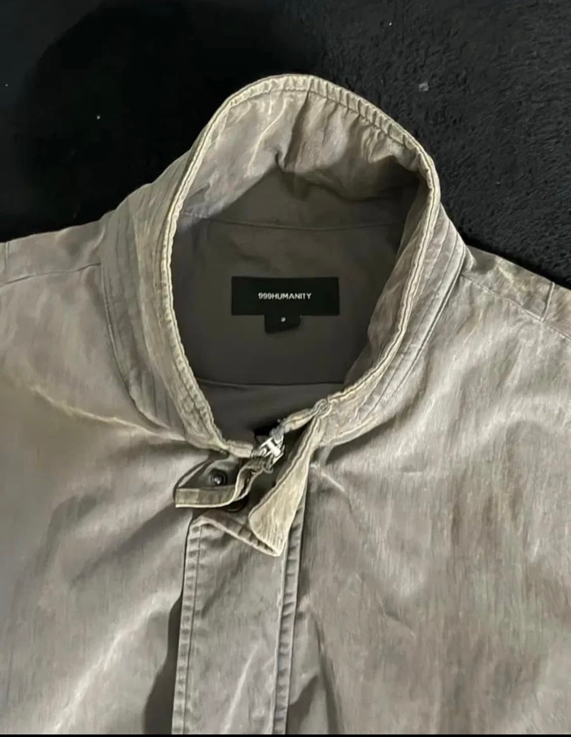 999휴머니티 어드벤처 블리치드 봄버 자켓 차콜 3사이즈 상품이미지4