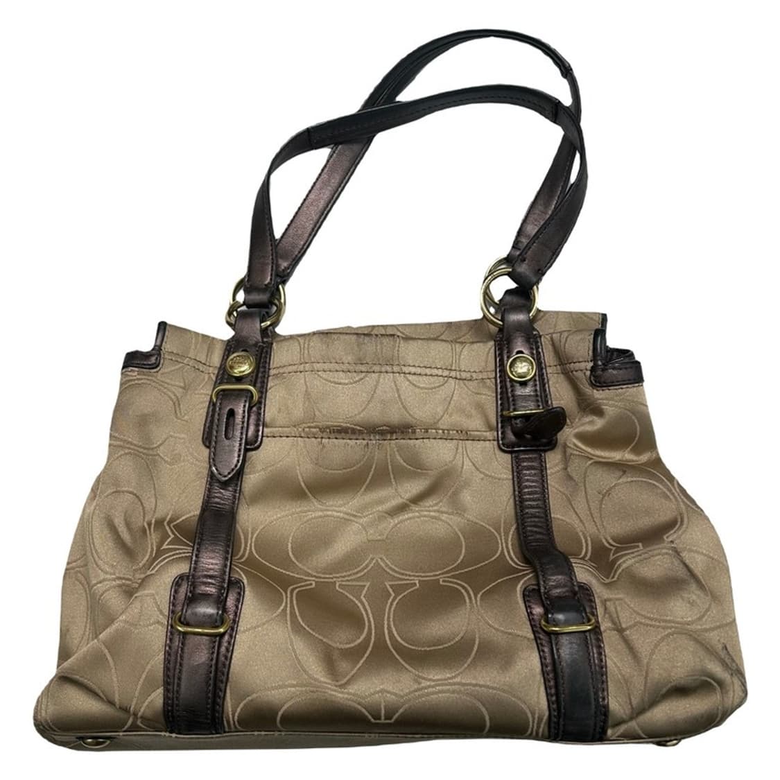 코치 시그니처 옵아트 자카드 및 에나멜 혼방 호보 숄더백 상품이미지8