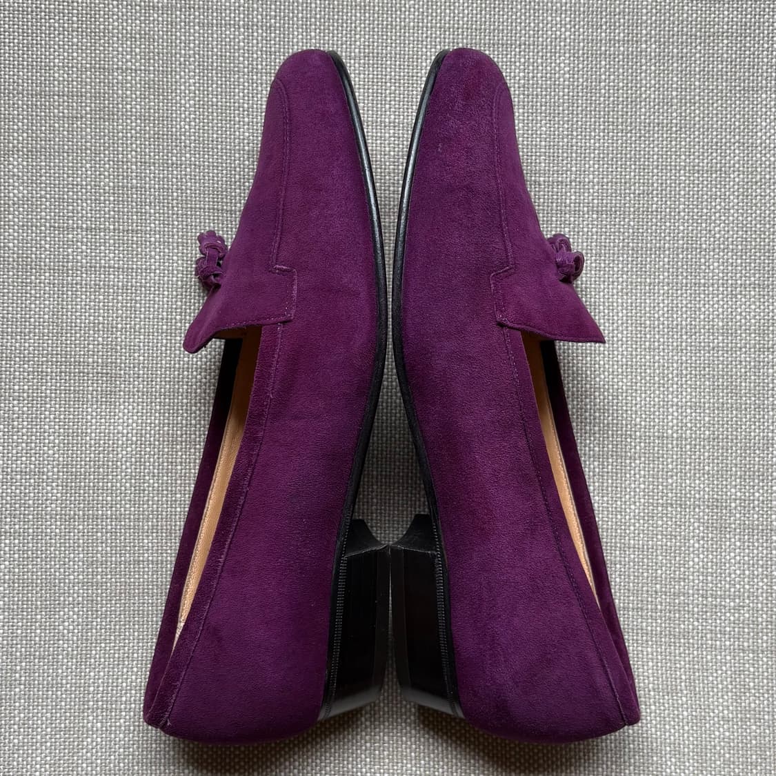 [230] 80s CELINE 퍼플 스웨이드 태슬로퍼  상품이미지6