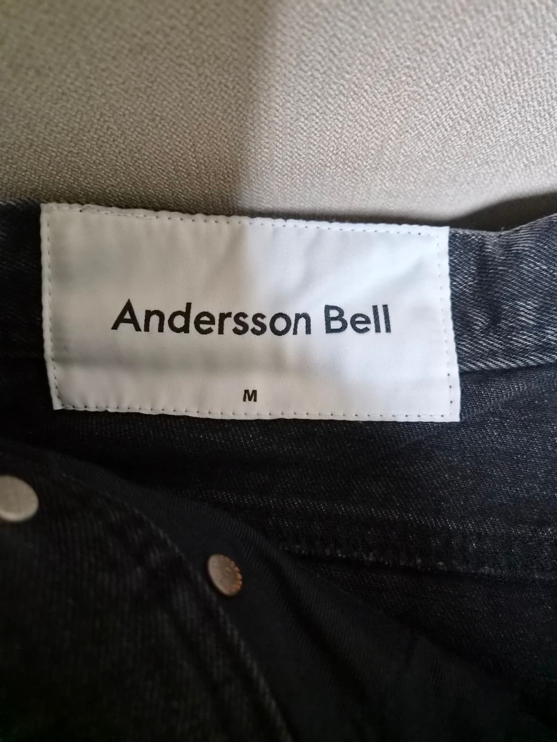 [M] 앤더슨벨 에스닉 카펜터 팬츠 블랙 상품이미지4